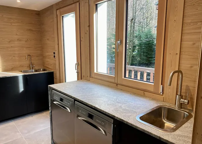 The Castle, 10 Bedroom Chalet, Centre 公寓式酒店 霞慕尼